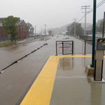 The Ossining Stationâyou can only see the third rail!
